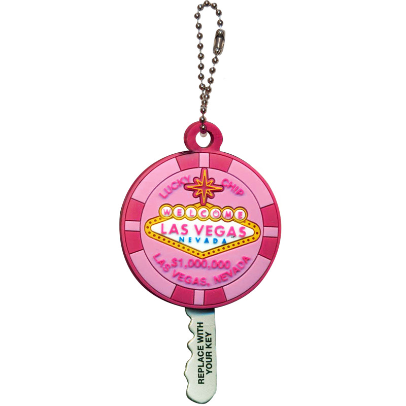 Las Vegas $1 Million Pink Poker Chip Sign Key Cover