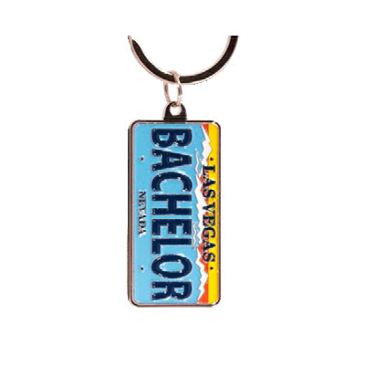 Las Vegas Bachelor License Plate Keychain