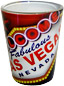 Las Vegas Souvenir Shot Glass, Vegas Welcome Sign with Luck