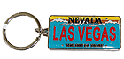 Las Vegas Souvenir Key Chain - Nevada License Plate