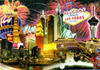 Las Vegas Fireworks Postcard, 4L x 6W