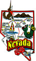 Nevada State - Refrigerator Magnet