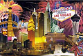 Las Vegas Fireworks Postcard, Large 5L x 7W