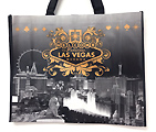 Las Vegas Black and White Skyline Recycled Tote