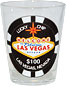 Las Vegas Lucky Poker Chip Shot Glass