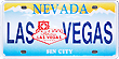 Las Vegas Miniature License Plate Magnet