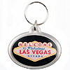 Las Vegas Souvenir Key Chain, Welcome Sign in Oval Shape