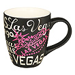 Las Vegas Black Foil Typogrphy Mug