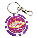 Las Vegas Key Chain, $10,000 Lucky Poker Chip