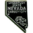 Nevada State Map Refrigerator Magnet