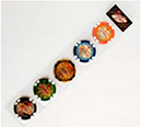 Las Vegas Poker Chip Assorted Magnets - Pack of 5