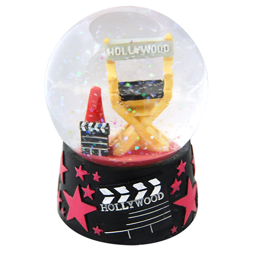 Hollywood Directors Chair Snowglobe, 3.5H