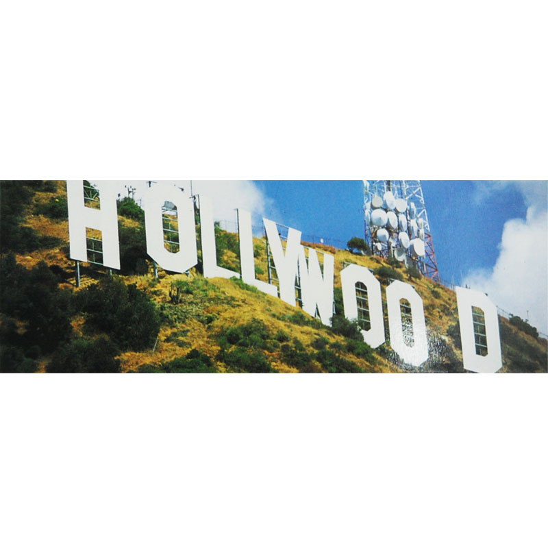 Hollywood Sign Panorama Photo Magnet