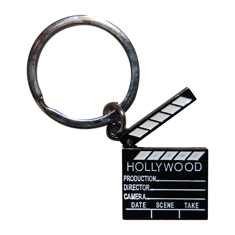 Hollywood Souvenir Directors Clapboard Key Chain (Black Nickel), photo-1