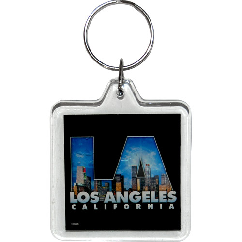 Los Angeles City Skyline Acrylic Key Chain