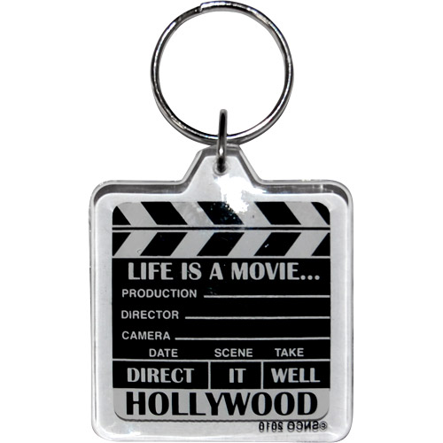 Hollywood Movie Clapboard Acrylic Key Chain