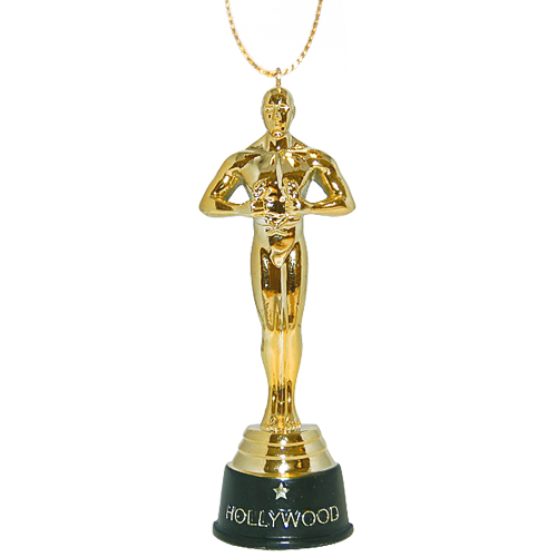 3D Hollywood Award Trophy Holiday Ornament