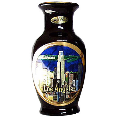 24K Gold Chokin Vase - Los Angeles