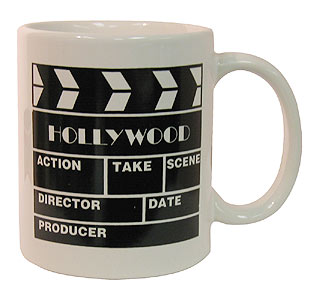 Hollywood Souvenir Directors Clapboard Coffee Mug, White