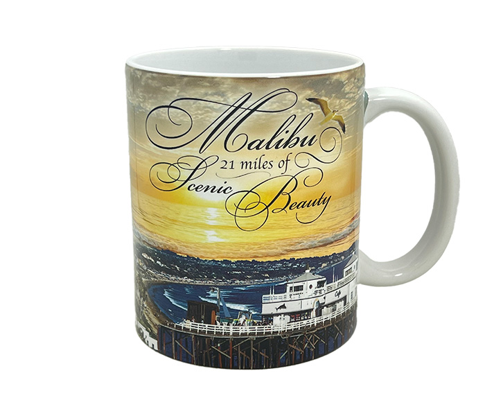 Malibu California Scenic Ceramic Mug – 11oz