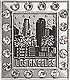 LA Downtown Skyscrapers - 3D Magnet with Rhinestones