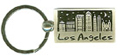 Los Angeles City Skyline Souvenir Keychain - Nickel Plated