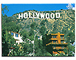 Hollywood Sign Photo Souvenir Magnet