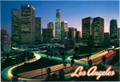 Los Angeles City Skyline Postcard, 4.5L x 6.5W