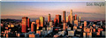 Los Angeles City Skyline Souvenir Magnet - Panorama