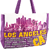 Los Angeles CA City View Tote Bag, Purple