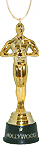 3D Hollywood Award Trophy Holiday Ornament