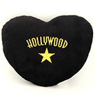 Hollywood Small Decorative Plush Pillow, Black