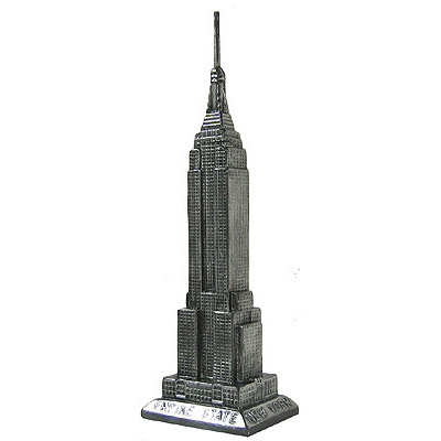 8.25H - Empire State Building Miniature in Pewter