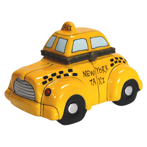 New York Taxi, Porcelain Trinket Box, 4W