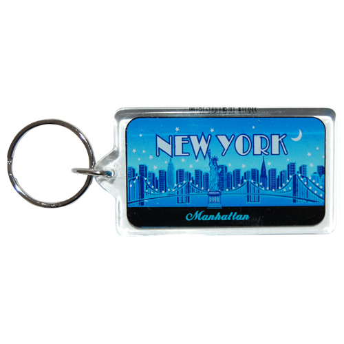 New York City Skyline Manhattan Acrylic Key Chain