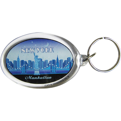 New York City Skyline Manhattan Acrylic Key Chain