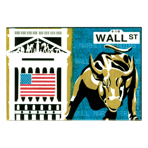 New York City Wall Street Refrigerator Magnet