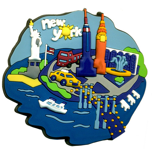 NEW YORK Cut Out Souvenir Magnet