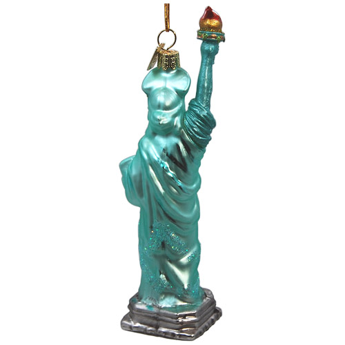 Statue of Liberty Glass Ornament, photo-1