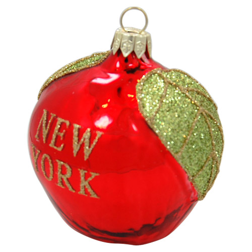 New York Apple Glass Ornament, photo-1