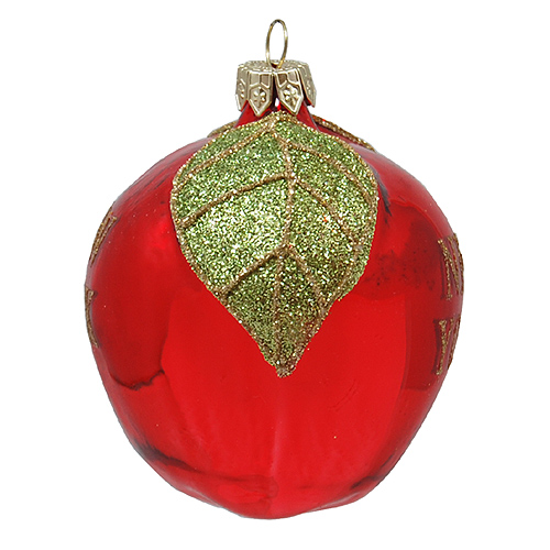 New York Apple Glass Ornament, photo-2