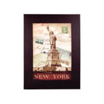 Large Vintage Canvas Painting - Statue of Liberty, New York