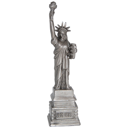 Statue of Liberty Miniature Replica - Pewter, 5.5H, photo main