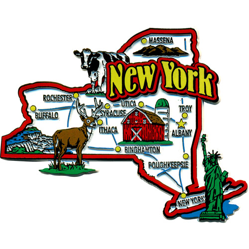 New York State - Refrigerator Magnet