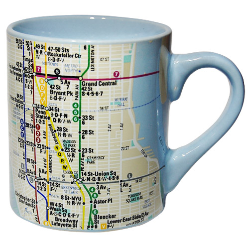 NYC Subway Map Mug