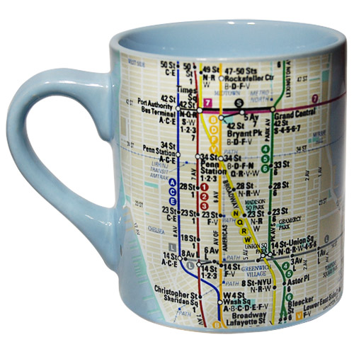 NYC Subway Map Mug
