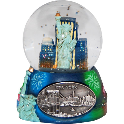 New York City Statue of Liberty Mini Snow Globe - 2.75H