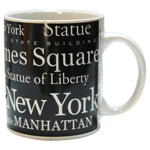 NYC Coffee Mug with B/W Letter