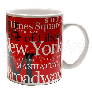 NYC Coffee Mug - Red