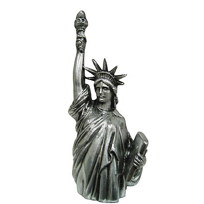 8H - Statue of Liberty Bust in Pewter